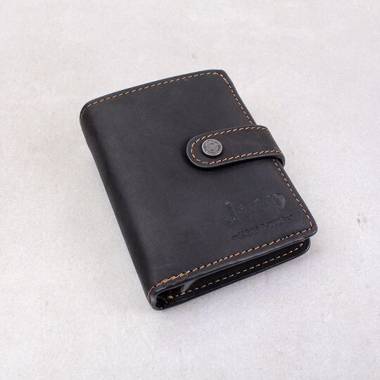 Чоловічий гаманець "Jeep", чорний П4198