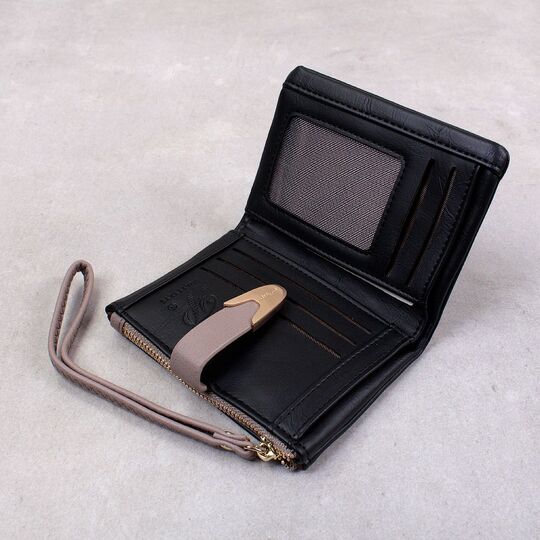 Жіночий гаманець, чорний П4203