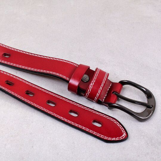 Ремінь жіночий CCOOLERFIRE, червоний П4212