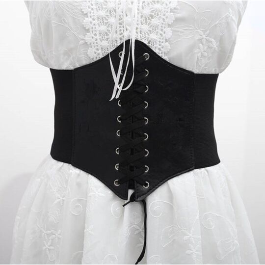 Жіночий широкий пояс корсет, коричневий П4214