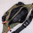 Мужская сумка поясная, бананка, зеленая П4219