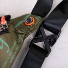 Мужская сумка поясная, бананка, зеленая П4219