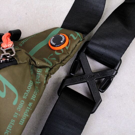 Мужская сумка поясная, бананка, зеленая П4219