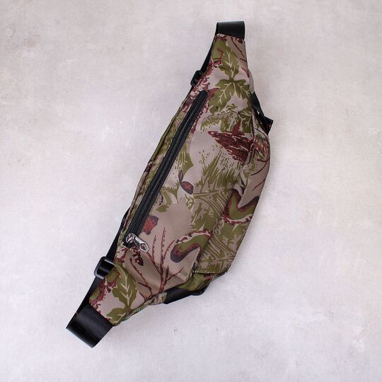 Мужская сумка поясная, бананка, камуфляж П4220