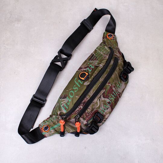 Мужская сумка поясная, бананка, камуфляж П4220
