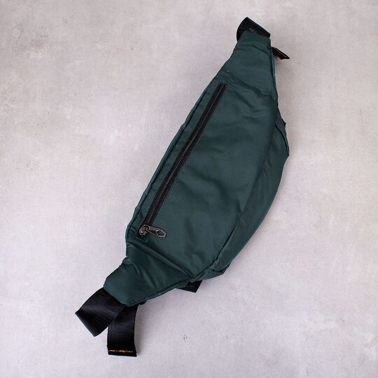 Мужская сумка поясная, бананка, зеленая П4221