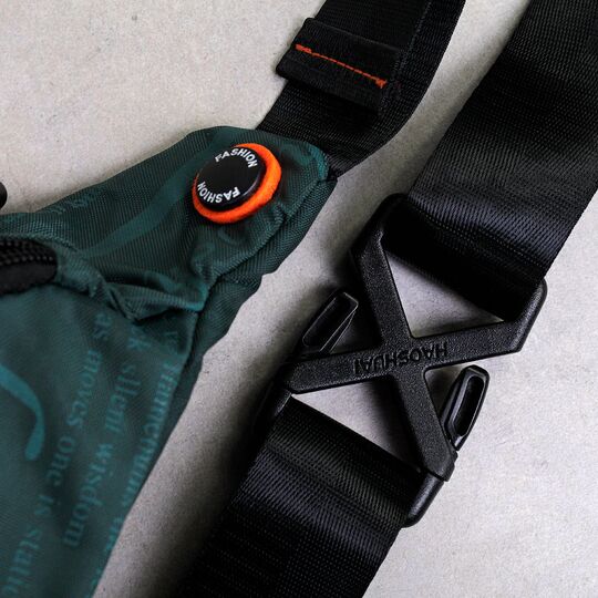 Мужская сумка поясная, бананка, зеленая П4221