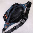 Чоловіча сумка поясна, бананка, синя П4222