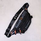 Мужская сумка поясная, бананка, черная П4223