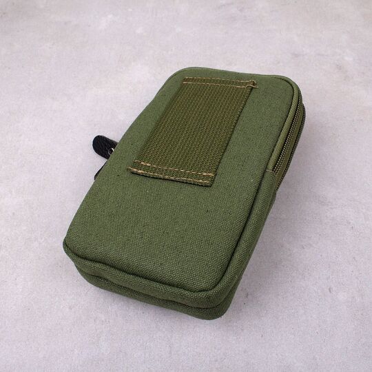 Чоловіча сумка поясна, зелена П4228