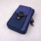 Чоловіча сумка поясна, синя П4230