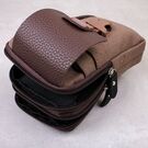 Мужская сумка поясная, коричневая П4232