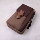 Мужская сумка поясная, коричневая П4232