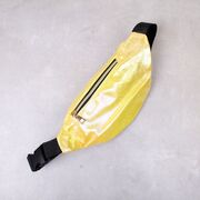 Жіноча поясна сумка, бананка, жовта П4234