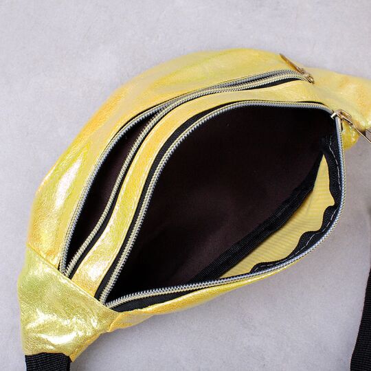Женская поясная сумка, бананка, желтая П4234