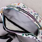 Жіноча поясна сумка, бананка "Метелики", біла П4276