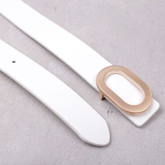 Жіночий ремінь, білий П4282