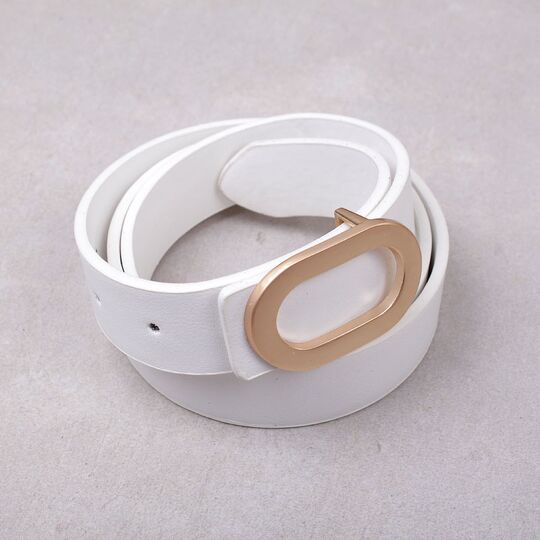 Жіночий ремінь, білий П4282