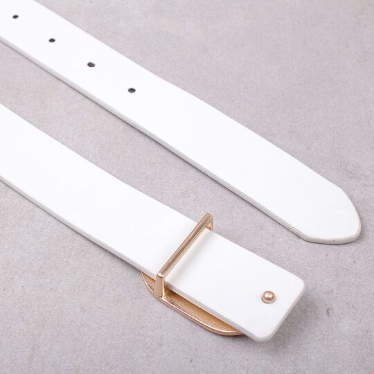 Жіночий ремінь, білий П4282