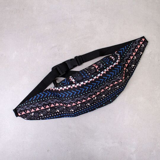 Жіноча поясна сумка, бананка "Візерунок", П4285