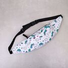 Женская поясная сумка, бананка "Единорог", П4286