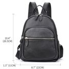 Рюкзак жіночий з шкіри, чорний П2759