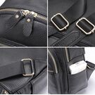 Рюкзак жіночий з шкіри, чорний П2759