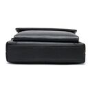 Чоловіча сумка з шкіри, чорна П4293