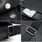 Чоловіча сумка з шкіри, чорна П4293