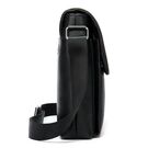 Чоловіча сумка з шкіри, чорна П4293