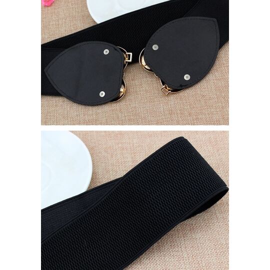 Широкий женский пояс, белый П4298