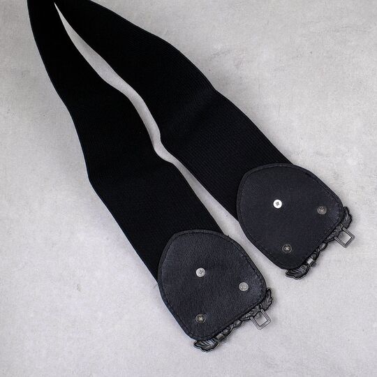 Широкий женский пояс, черный П4301