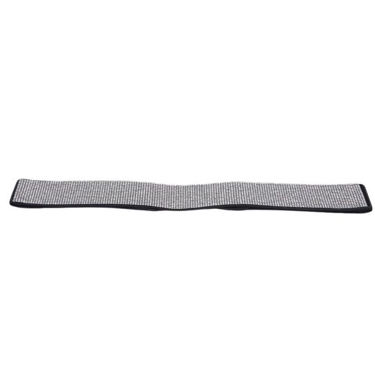 Широкий жіночий пояс в канцях, чорний П4306