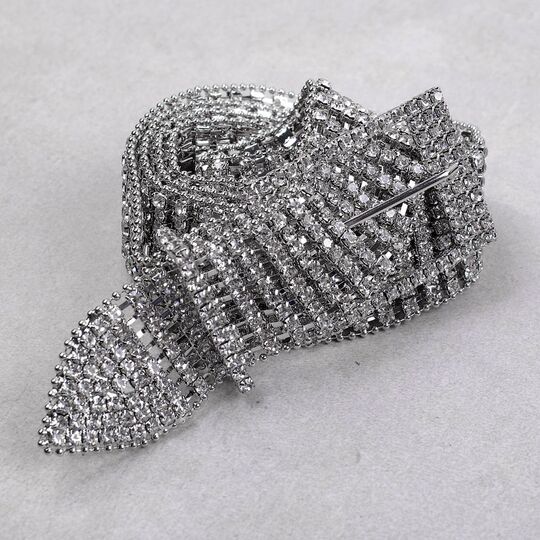 Жіночий ремінь з камінням П4307