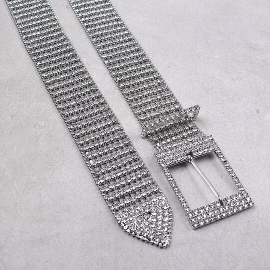 Жіночий ремінь з камінням П4307