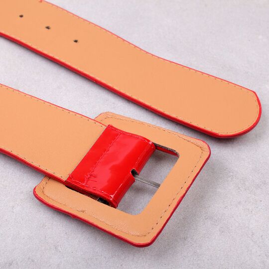 Жіночий широкий ремінь, червоний П4315