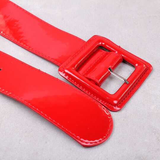 Жіночий широкий ремінь, червоний П4315