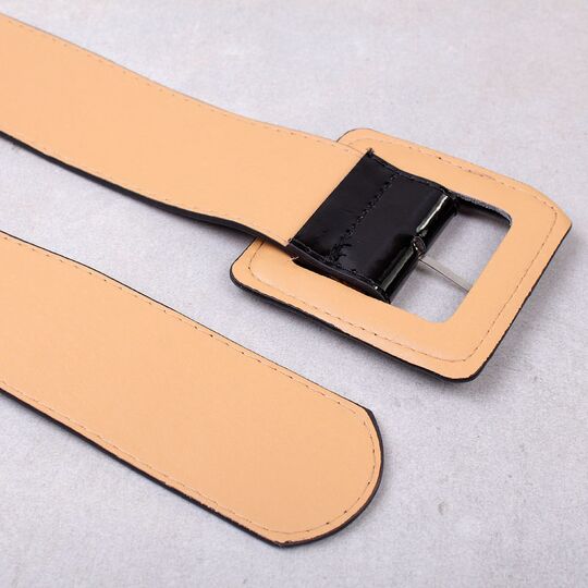 Жіночий широкий ремінь, чорний П4316