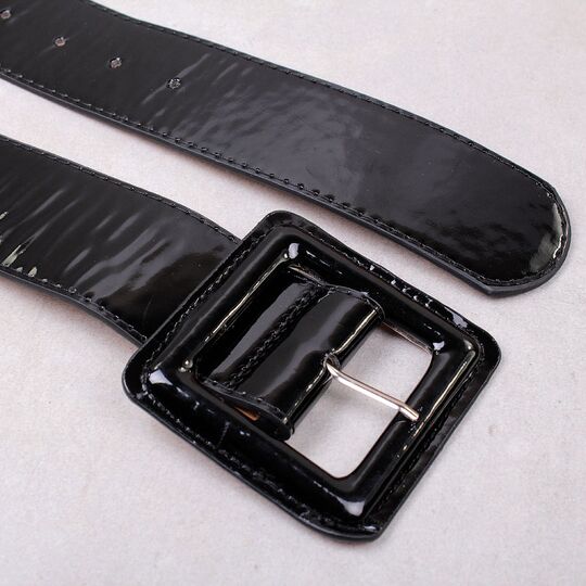 Жіночий широкий ремінь, чорний П4316