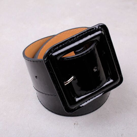 Жіночий широкий ремінь, чорний П4316