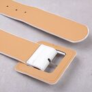 Жіночий широкий ремінь, білий П4317