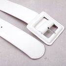 Жіночий широкий ремінь, білий П4317