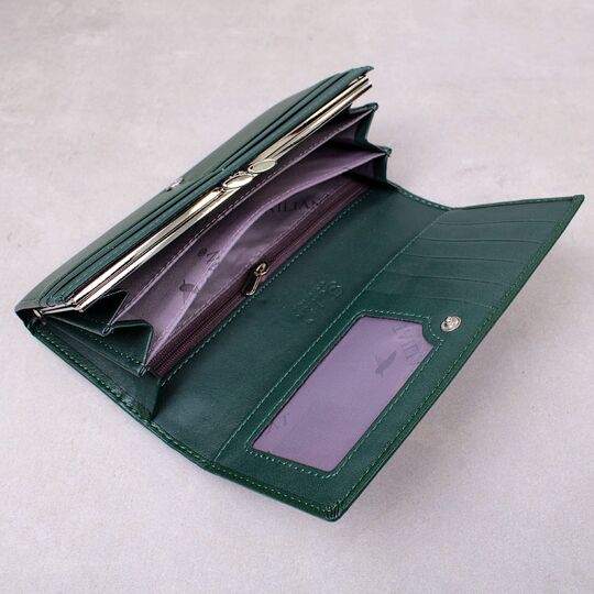 Женский кошелек, зеленый П4328