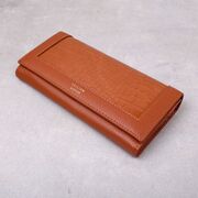 Женский кошелек, коричневый П4329
