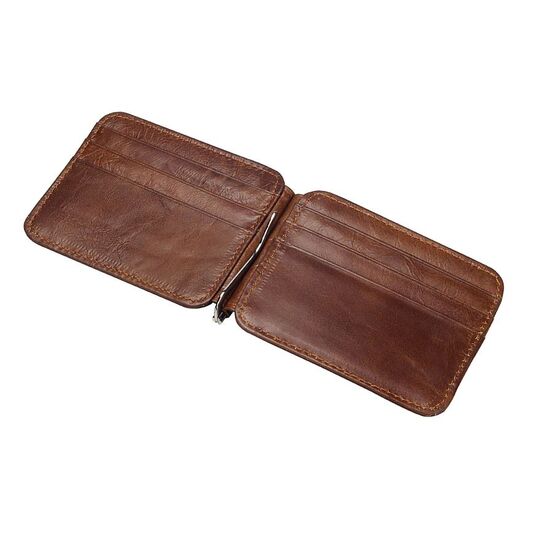 Зажим, кошелек, коричневый П0306 Зажим, кошелек, коричневый П0306