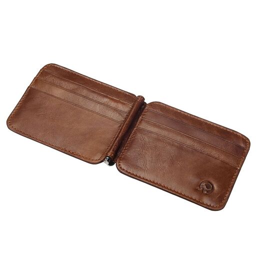 Зажим, кошелек, коричневый П0306 Зажим, кошелек, коричневый П0306
