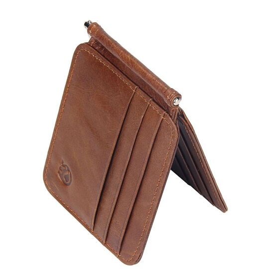 Зажим, кошелек, коричневый П0306 Зажим, кошелек, коричневый П0306