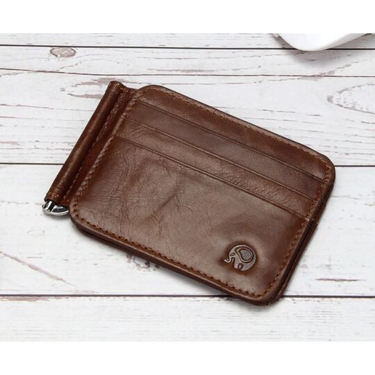 Зажим, кошелек, коричневый П0306 Зажим, кошелек, коричневый П0306