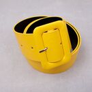 Жіночий ремінь, жовтий П4337