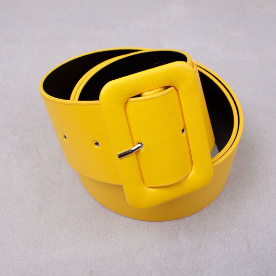 Жіночий ремінь, жовтий П4337